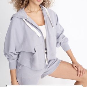 Madewell textured waffle cocoon hoodie sweatshirt - sold out in stores, NEW WT